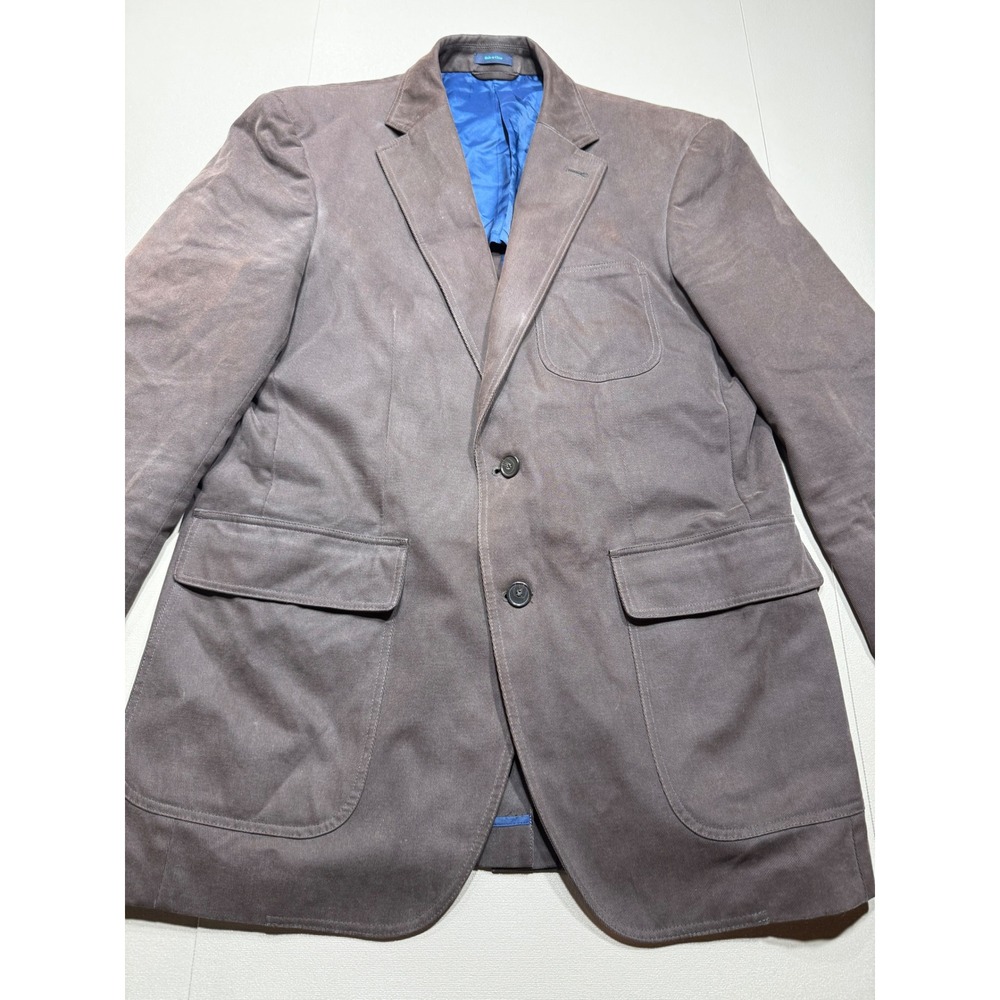 Faconnable Mens Brown Cotton Corduroy‎ Blazer Sport Coat Jacket Two Button 42R